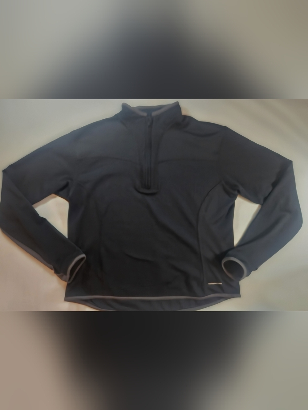 Columbia Titanium Womens Black 1/2 Zip Long Sleeve Pullover Jacket Size Large